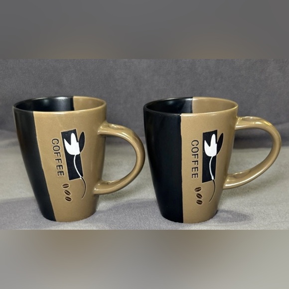 World Market Other - World Market Coffee Mug Cup With Spoon Holder Lot Of 2
